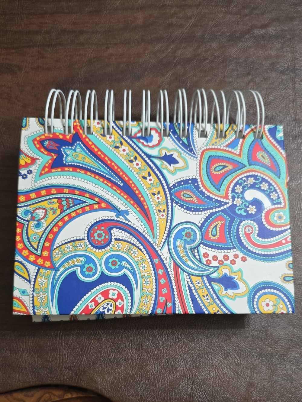 Vera Bradley Spiral-Bound Paisley Pattern Notebook - Multicolor